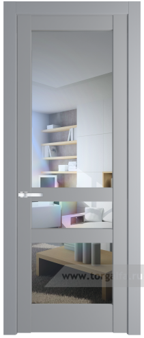 Дверь со стеклом ProfilDoors 3.5.2PD Прозрачное (Смоки (RAL 870-02))