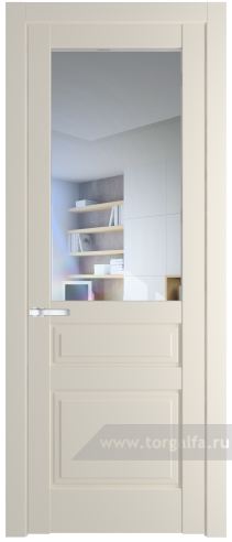 Дверь со стеклом ProfilDoors 3.5.3PD Прозрачное (Кремовая Магнолия (RAL 120-04))