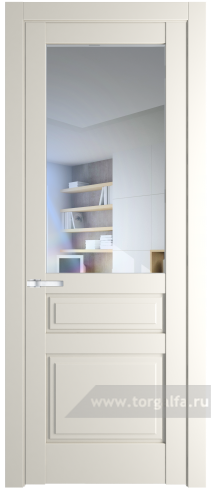 Дверь со стеклом ProfilDoors 3.5.3PD Прозрачное (Перламутр белый)
