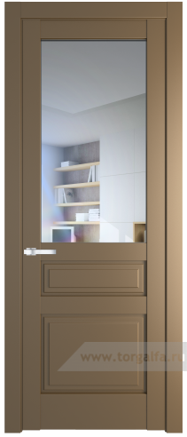 Дверь со стеклом ProfilDoors 3.5.3PD Прозрачное (Перламутр золото)