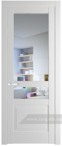 Дверь со стеклом ProfilDoors 3.5.4PD Прозрачное (Крем Вайт (RAL 120-02))