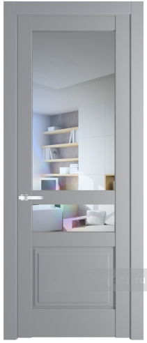 Дверь со стеклом ProfilDoors 3.5.4PD Прозрачное (Смоки (RAL 870-02))
