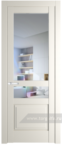 Дверь со стеклом ProfilDoors 3.5.4PD Прозрачное (Перламутр белый)