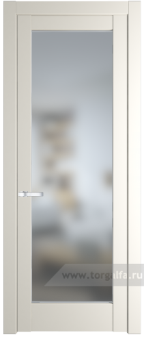 Дверь со стеклом ProfilDoors 4.1.2PD Матовое (Перламутр белый)