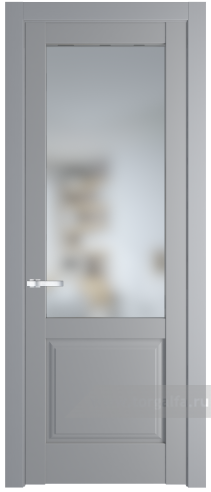 Дверь со стеклом ProfilDoors 4.2.2PD Матовое (Смоки (RAL 870-02))