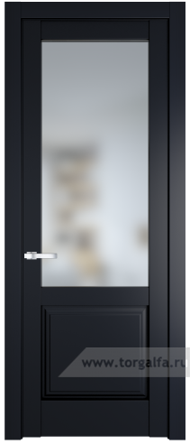 Дверь со стеклом ProfilDoors 4.2.2PD Матовое (Нэви Блу (RAL 7016))