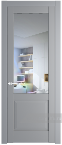 Дверь со стеклом ProfilDoors 4.2.2PD Прозрачное (Смоки (RAL 870-02))