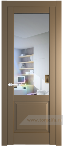 Дверь со стеклом ProfilDoors 4.2.2PD Прозрачное (Перламутр золото)