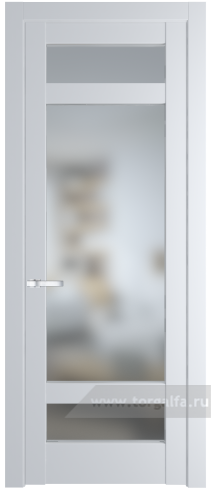 Дверь со стеклом ProfilDoors 4.3.2PD Матовое (Вайт (RAL 110 96 02))