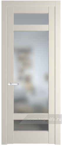 Дверь со стеклом ProfilDoors 4.3.2PD Матовое (Кремовая Магнолия (RAL 120-04))