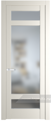 Дверь со стеклом ProfilDoors 4.3.2PD Матовое (Перламутр белый)