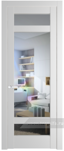 Дверь со стеклом ProfilDoors 4.3.2PD Прозрачное (Крем Вайт (RAL 120-02))
