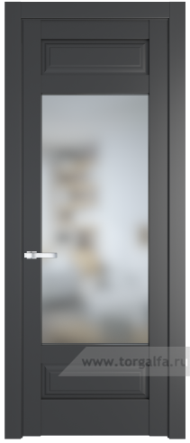 Дверь со стеклом ProfilDoors 4.3.3PD Матовое (Графит (Pantone 425С))
