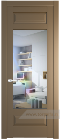 Дверь со стеклом ProfilDoors 4.3.3PD Прозрачное (Перламутр золото)
