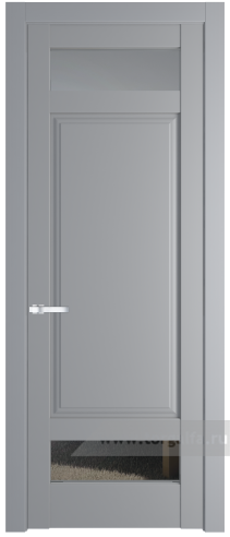 Дверь со стеклом ProfilDoors 4.3.4PD Прозрачное (Смоки (RAL 870-02))