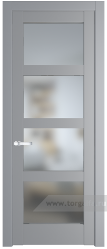Дверь со стеклом ProfilDoors 4.4.2PD Матовое (Смоки (RAL 870-02))
