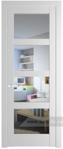 Дверь со стеклом ProfilDoors 4.4.2PD Прозрачное (Крем Вайт (RAL 120-02))