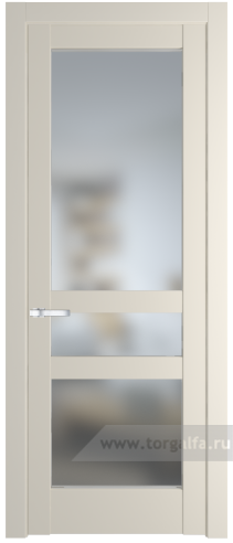 Дверь со стеклом ProfilDoors 4.5.2PD Матовое (Кремовая Магнолия (RAL 120-04))
