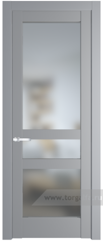 Дверь со стеклом ProfilDoors 4.5.2PD Матовое (Смоки (RAL 870-02))