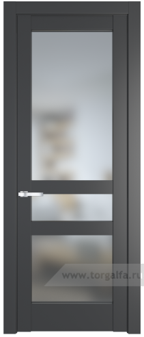 Дверь со стеклом ProfilDoors 4.5.2PD Матовое (Графит (Pantone 425С))