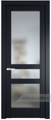 Дверь со стеклом ProfilDoors 4.5.2PD Матовое (Нэви Блу (RAL 7016))