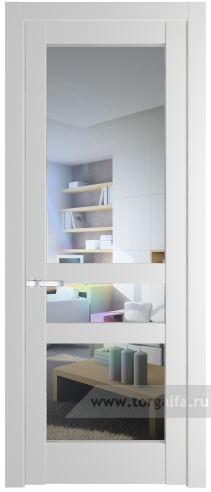 Дверь со стеклом ProfilDoors 4.5.2PD Прозрачное (Крем Вайт (RAL 120-02))