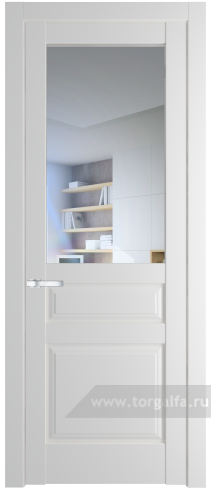 Дверь со стеклом ProfilDoors 4.5.3PD Прозрачное (Крем Вайт (RAL 120-02))