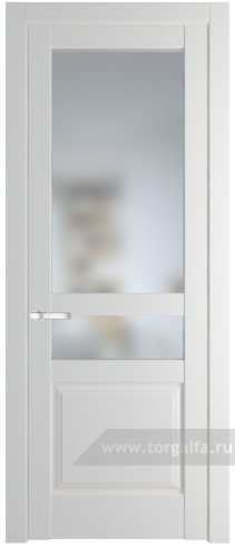 Дверь со стеклом ProfilDoors 4.5.4PD Матовое (Крем Вайт (RAL 120-02))