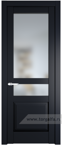 Дверь со стеклом ProfilDoors 4.5.4PD Матовое (Нэви Блу (RAL 7016))
