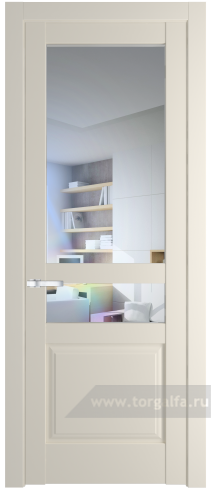 Дверь со стеклом ProfilDoors 4.5.4PD Прозрачное (Кремовая Магнолия (RAL 120-04))