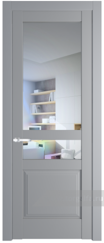 Дверь со стеклом ProfilDoors 4.5.4PD Прозрачное (Смоки (RAL 870-02))