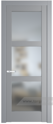 Дверь со стеклом ProfilDoors 4.6.2PD Матовое (Смоки (RAL 870-02))