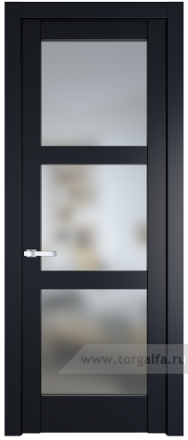 Дверь со стеклом ProfilDoors 4.6.2PD Матовое (Нэви Блу (RAL 7016))