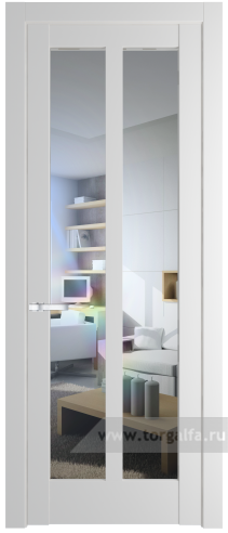 Дверь со стеклом ProfilDoors 4.7.2PD Прозрачное (Крем Вайт (RAL 120-02))