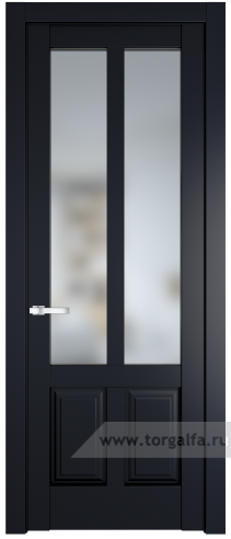 Дверь со стеклом ProfilDoors 4.8.2PD Матовое (Нэви Блу (RAL 7016))
