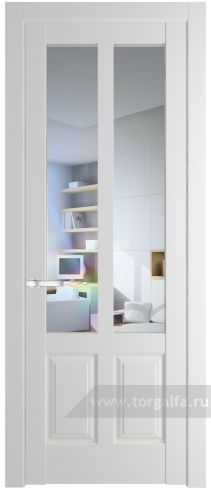 Дверь со стеклом ProfilDoors 4.8.2PD Прозрачное (Крем Вайт (RAL 120-02))