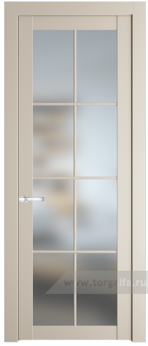 Дверь со стеклом ProfilDoors 1.1.2(р.8) PD Матовое (Кремовая Магнолия (RAL 120-04))