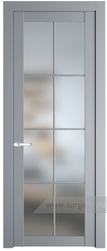 Дверь со стеклом ProfilDoors 1.1.2(р.8) PD Матовое (Смоки (RAL 870-02))