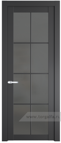Дверь со стеклом ProfilDoors 1.1.2(р.8) PD Графит (Графит (Pantone 425С))