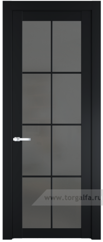 Дверь со стеклом ProfilDoors 1.1.2(р.8) PD Графит (Блэк)