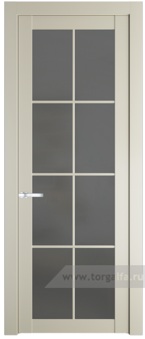 Дверь со стеклом ProfilDoors 1.1.2(р.8) PD Графит (Перламутр белый)