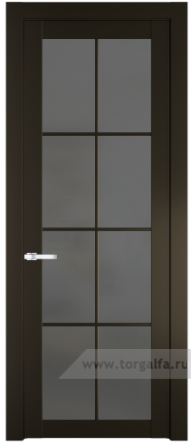 Дверь со стеклом ProfilDoors 1.1.2(р.8) PD Графит (Перламутр бронза)