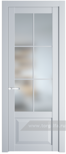 Дверь со стеклом ProfilDoors 1.2.2(р.6) PD Матовое (Вайт (RAL 110 96 02))