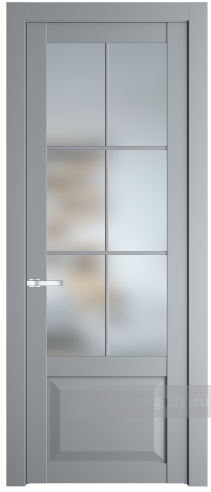 Дверь со стеклом ProfilDoors 1.2.2(р.6) PD Матовое (Смоки (RAL 870-02))
