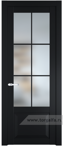 Дверь со стеклом ProfilDoors 1.2.2(р.6) PD Матовое (Блэк)