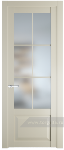 Дверь со стеклом ProfilDoors 1.2.2(р.6) PD Матовое (Перламутр белый)