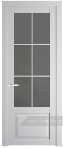 Дверь со стеклом ProfilDoors 1.2.2(р.6) PD Графит (Крем Вайт (RAL 120-02))