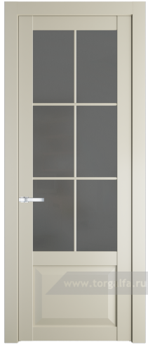 Дверь со стеклом ProfilDoors 1.2.2(р.6) PD Графит (Перламутр белый)