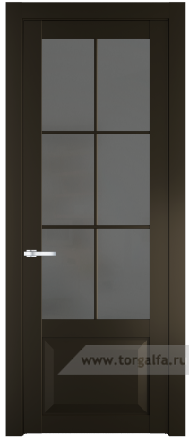 Дверь со стеклом ProfilDoors 1.2.2(р.6) PD Графит (Перламутр бронза)