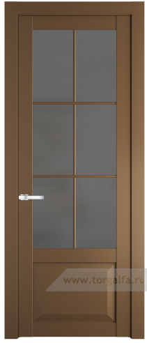 Дверь со стеклом ProfilDoors 1.2.2(р.6) PD Графит (Перламутр золото)